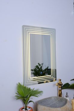 Gương đèn hình chữ nhật cảm ứng cao cấp Hoàng Thiện GD 7395-8